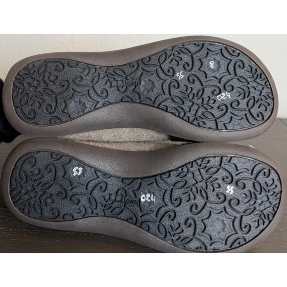 LL BEAN Women's Size 8 Daybreak Fleece Slipper Clogs House Shoes Slip On - Picture 8 of 9